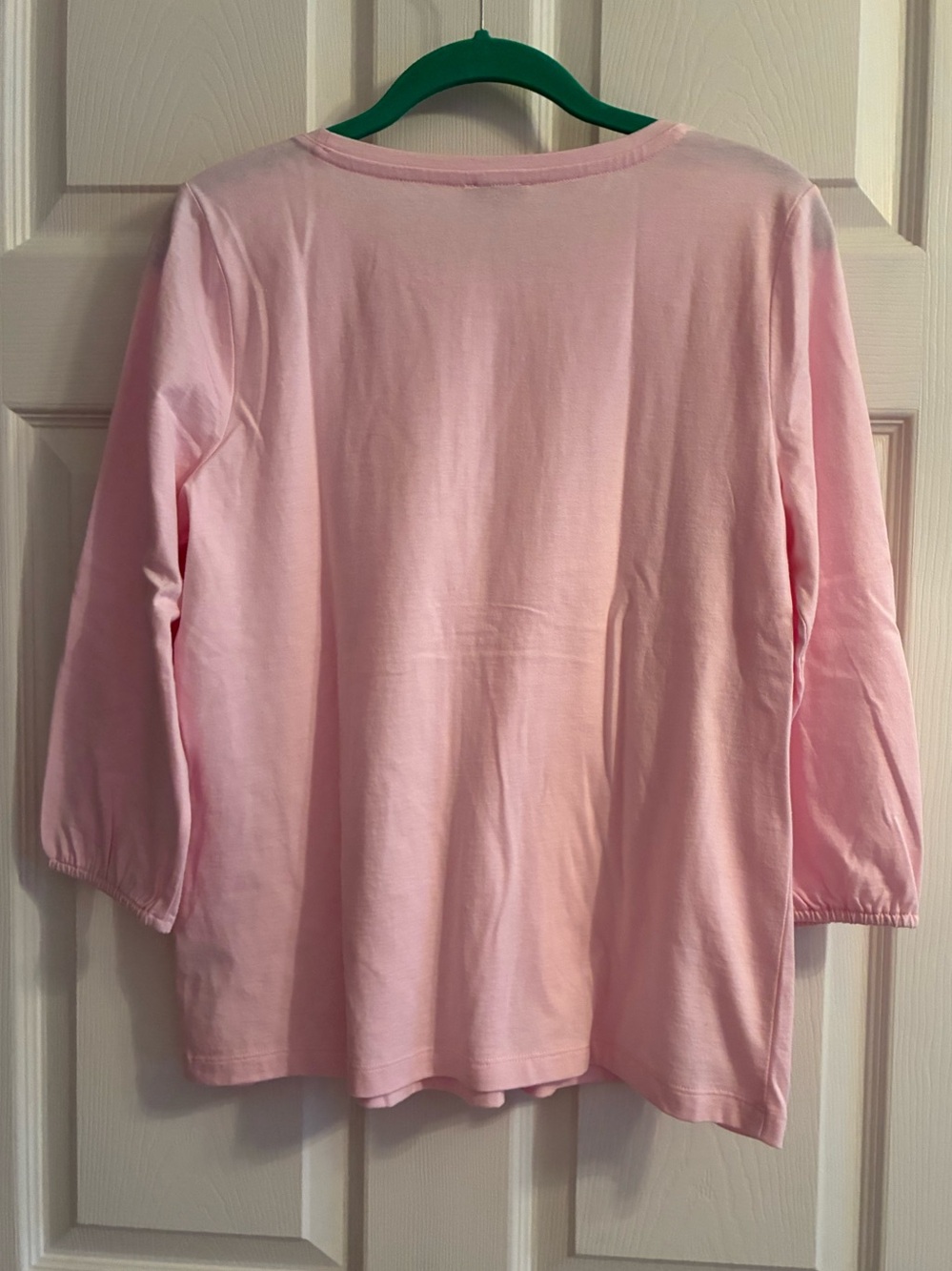 Two Talbots 3/4  Sleeve Pintuck Tee.
 One white and one pink.
Petite small.
NWT - Picture 8 of 12